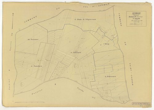 Plans minutes de conservation : SERMAISE : tableau d'assemblage, ech. 1/10000 (1936-1959), sections A1, A3, A4, B3, B4, C1, C2, C3, D1, D5, D9, E1, E2, E3, ech. 1/1250 (1936), section A2, ech. 1/2500 (1936) ; section B2, ech. 1/1250 (1936-1940) ; section 