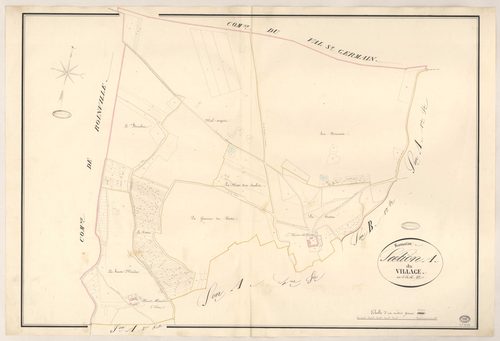 SERMAISE. - Section A : Village (le), 2e feuille. 