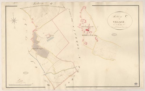 SOISY-SUR-ECOLE. - Section C : Village (le), 1ère feuille. 