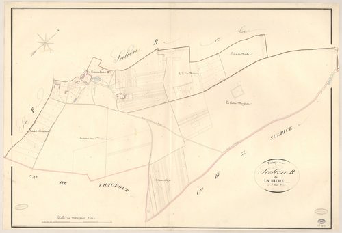 SOUZY-LA-BRICHE. - Section B : Briche (la), 2e feuille. 