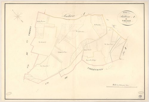 SOUZY-LA-BRICHE. - Section A : Village (le), 2e feuille. 