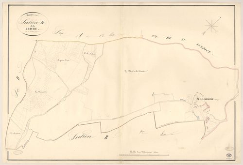 SOUZY-LA-BRICHE. - Section B : Briche (la), 1ère feuille. 