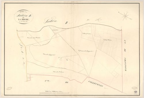 SOUZY-LA-BRICHE. - Section B : Briche (la), 3e feuille. 