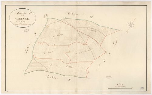 VALPUISEAUX. - Section C : Feuillet et la Garenne, 1ère feuille. 