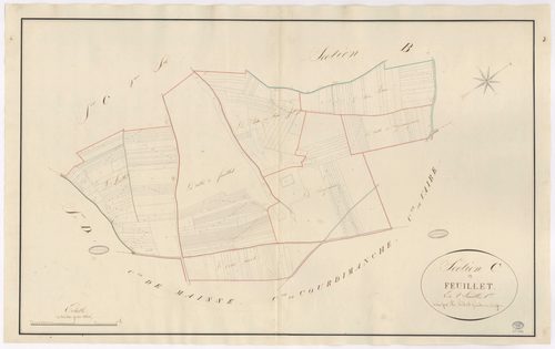 VALPUISEAUX. - Section C : Feuillet et la Garenne, 2e feuille. 