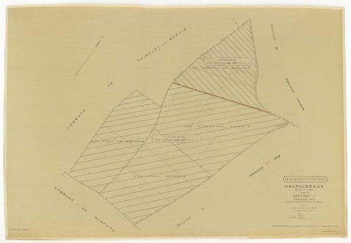 Plans minutes de conservation : VALPUISEAUX : tableau d'assemblage, ech. 1/10000 (1946-1962), sections A2, D, E, F, G, I1, I2, K, ech. 1/2500 (1946) ; sections A2, H1, M2, M3, ech. 1/1250, sections B, C1, C2, D, E, F, G, H2, L, ech. 1/2500 (1946-1962) ; s