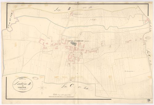 VAL-SAINT-GERMAIN (LE). - Section B : Village (le), 2e feuille. 