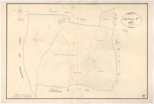VAL-SAINT-GERMAIN (LE). - Section C : Bois (les), 3e feuille. 