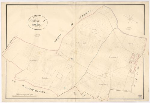 VAL-SAINT-GERMAIN (LE). - Section A : Marais (le), 1ère feuille. 