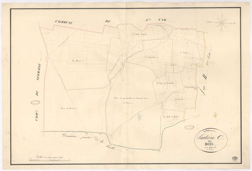 VAL-SAINT-GERMAIN (LE). - Section C : Bois (les), 4e feuille. 