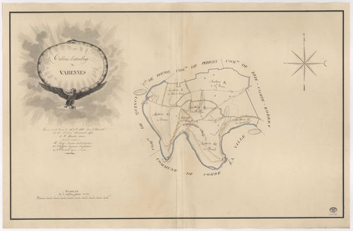 VARENNES-JARCY. - Plan d'assemblage. 