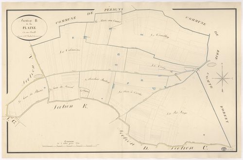 VARENNES-JARCY. - Section B : Plaine (la). 