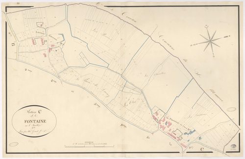 VAUGRIGNEUSE. - Section C : Fontaine (la), 3e feuille. 