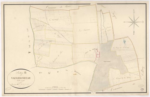 VAUGRIGNEUSE. - Section B : Vaugrigneuse, 1ère feuille. 