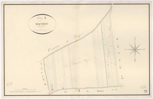 VAUGRIGNEUSE. - Section A : Machery, 3e feuille. 