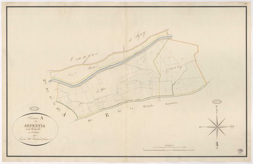VAUHALLAN. - Section A : Arpentis (les), 3e feuille. 