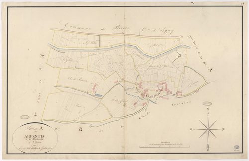 VAUHALLAN. - Section A : Arpentis (les), 2e feuille. 