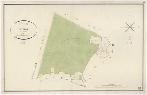 VERRIERES-LE-BUISSON. - Section A : Buisson (le), 3e feuille. 