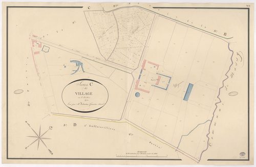 VERRIERES-LE-BUISSON. - Section C : Village (le), 3e feuille. 