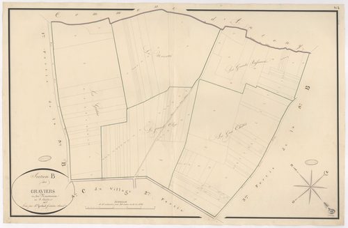 VERRIERES-LE-BUISSON. - Section B : Graviers (les), 2e feuille. 