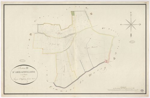 VERRIERES-LE-BUISSON. - Section D : Amblainvilliers, 2e feuille. 