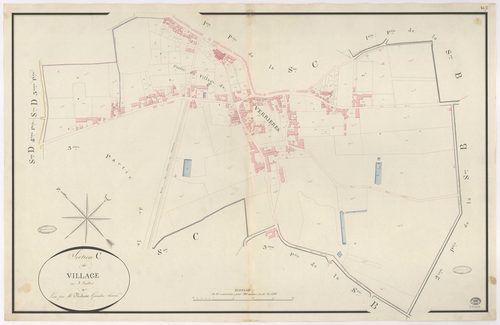 VERRIERES-LE-BUISSON. - Section C : Village (le), 2e feuille. 