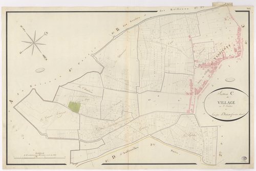 VERRIERES-LE-BUISSON. - Section C : Village (le), 1ère feuille. 