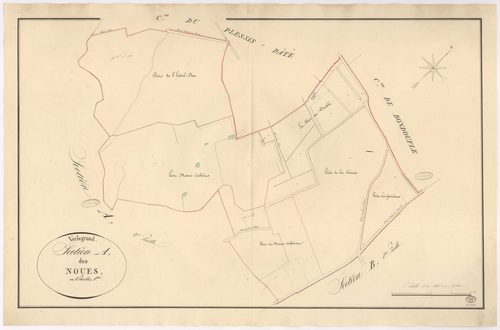 VERT-LE-GRAND. - Section A : Noues (les), 1ère feuille. 
