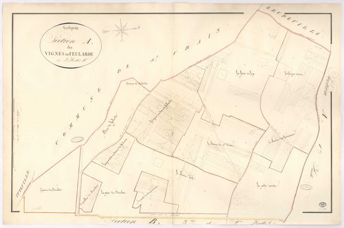 VERT-LE-PETIT. - Section A : Vignes de Feularde (les), 2e feuille. 