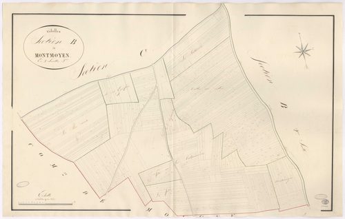 VIDELLES. - Section B : Montmoyen, 3e feuille. 