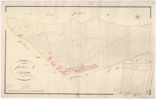VIDELLES. - Section A : Eglise (l'), 4e feuille. 