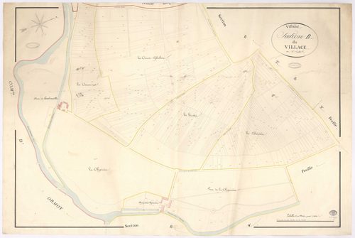 VILLABE. - Section B : Village (le), 5e feuille. 