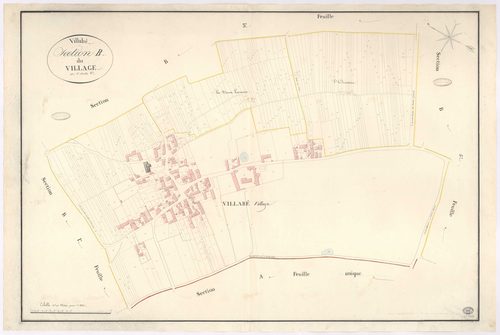 VILLABE. - Section B : Village (le), 2e feuille. 