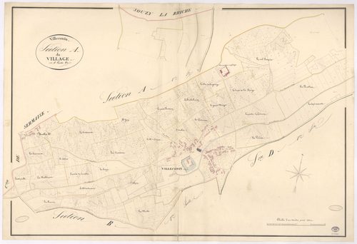 VILLECONIN. - Section A : Village (le), 2e feuille. 