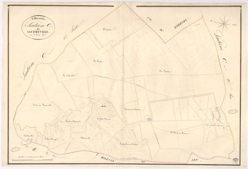 VILLECONIN. - Section C : Saudreville, 2e feuille. 