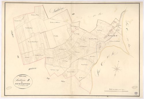 VILLECONIN. - Section B : Fourchainville, 2e feuille. 