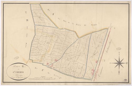 VILLE-DU-BOIS (LA). - Section B : Grands Chemins (les). 