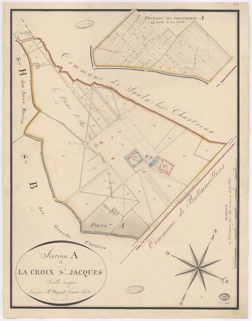 VILLE-DU-BOIS (LA). - Section A : Croix Saint-Jacques (la). 