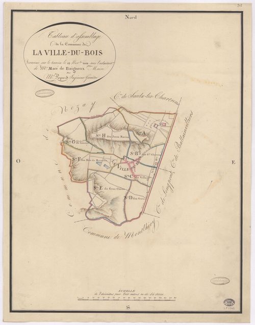 VILLE-DU-BOIS (LA). - Plan d'assemblage. 