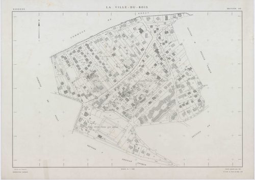 VILLE-DU-BOIS (LA), plans minutes de conservation : tableau d'assemblage,1987, Ech. 1/10000 ; plans des sections F1, H1, 1937, Ech. 1/1250, section AB, 1991, Ech. 1/2000, AC, AD, AE, AH, AI, AK, AL, AM, AN, AO, 1991, Ech. 1/1000, section E3, 1991, Ech. 1/