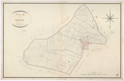 VILLEJUST. - Section E : Frétay. 