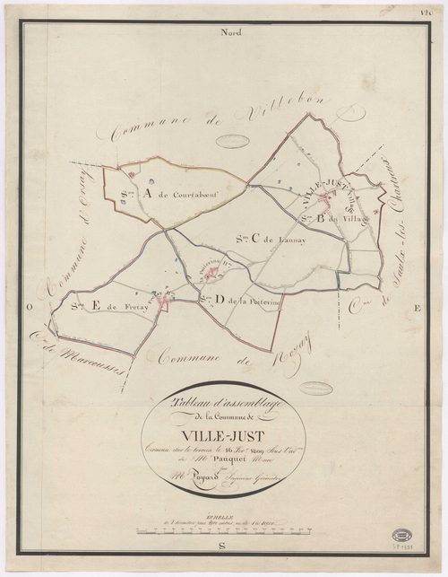 VILLEJUST. - Plan d'assemblage. 