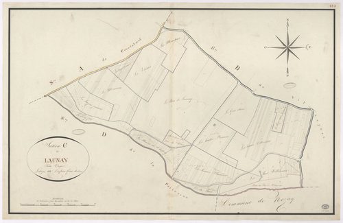 VILLEJUST. - Section C : Launay. 