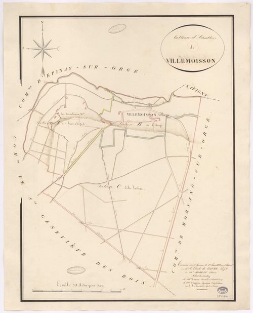 VILLEMOISSON-SUR-ORGE. - Plan d'assemblage. 