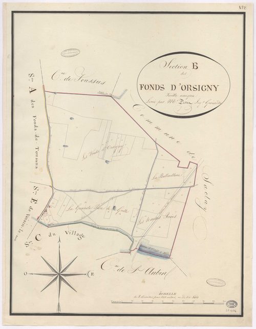 VILLIERS-LE-BACLE. - Section B : Fonds d'Orsigny (les). 