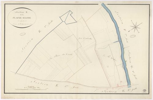 YERRES. - Section E : Plaine Basse (la), 2e feuille. 