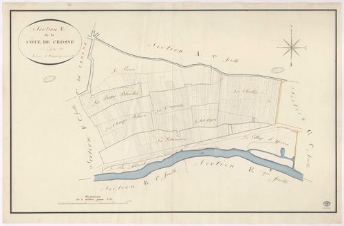 YERRES. - Section F : Côte de Crosne (la), 2e feuille. 