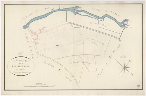YERRES. - Section E : Plaine Basse (la), 3e feuille. 