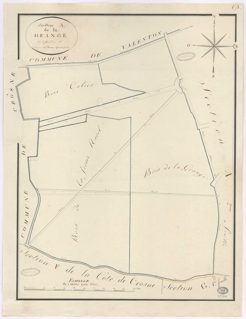 YERRES. - Section A : Grange (la), 1ère feuille. 