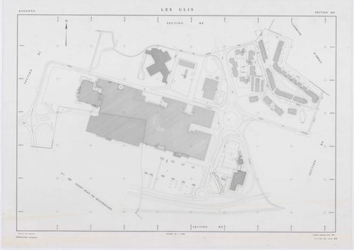ULIS (LES), plans minutes de conservation : tableau d'assemblage,1987, Ech. 1/10000 ; plans des sections BE, BH, BI, BK, BL, BM, BP, BS, 1986, Ech. 1/1000, sections BN, BO, BR, 1986, Ech. 1/2000. Polyester. N et B. Dim. 105 x 80 cm [12 plans]. 